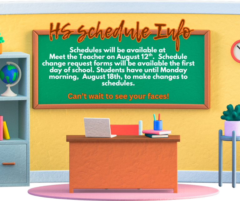 Schedule info