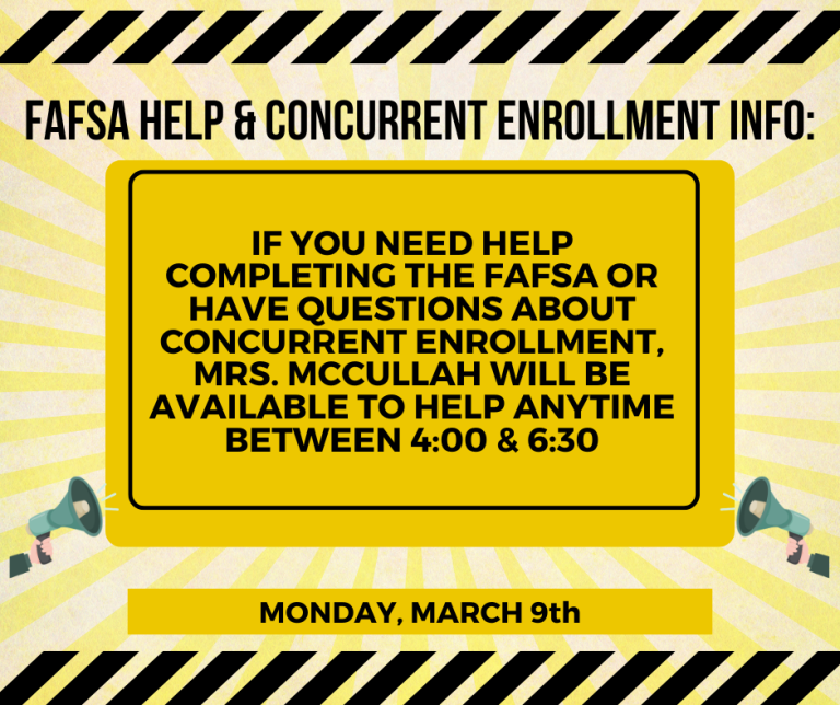 FAFSACONCURRENT ENROLLMENT (Facebook Post)