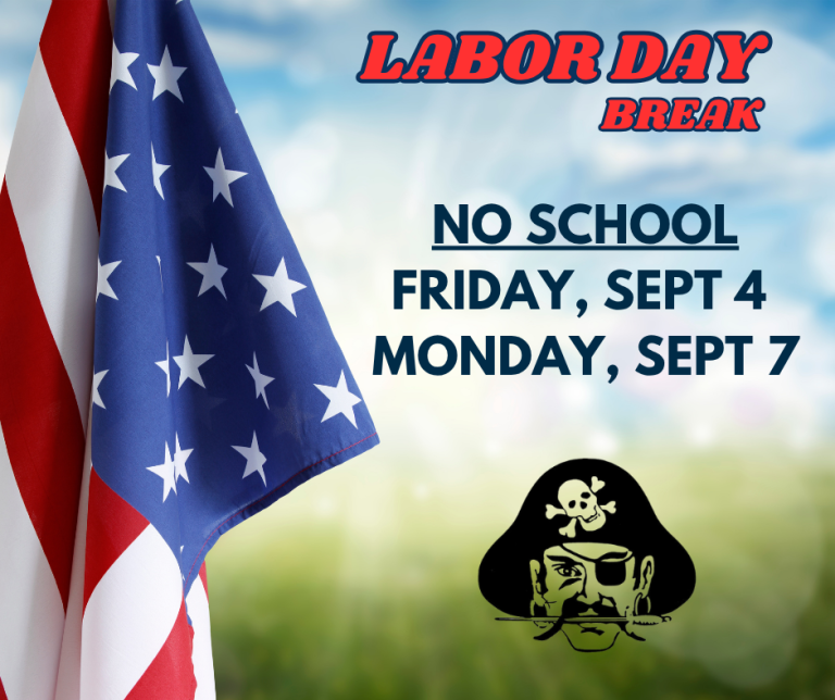 Red Navy Modern Labor Day Facebook Post